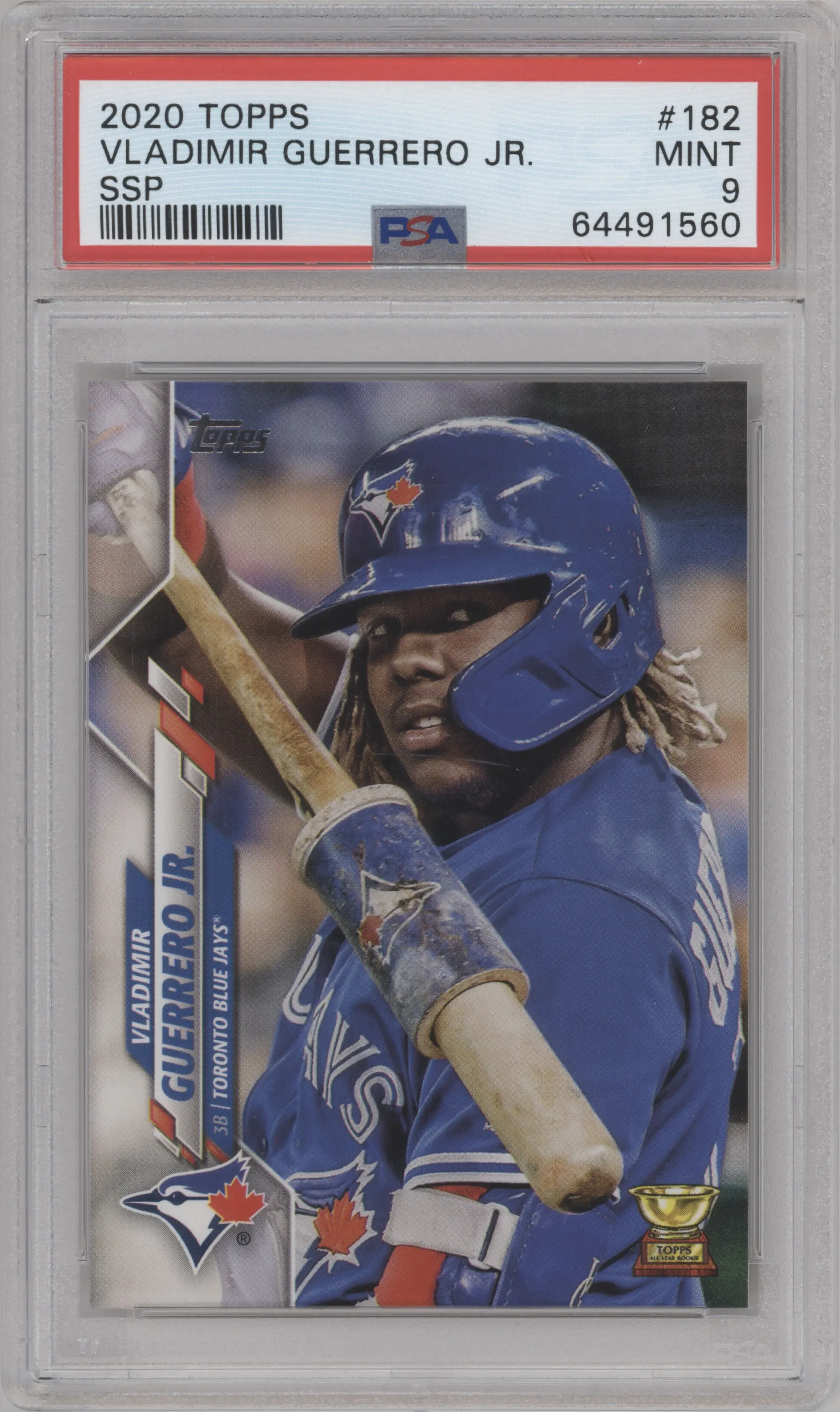 2020 Topps Series 1 SSP Vladimir Guerrero Jr. #182 PSA 9