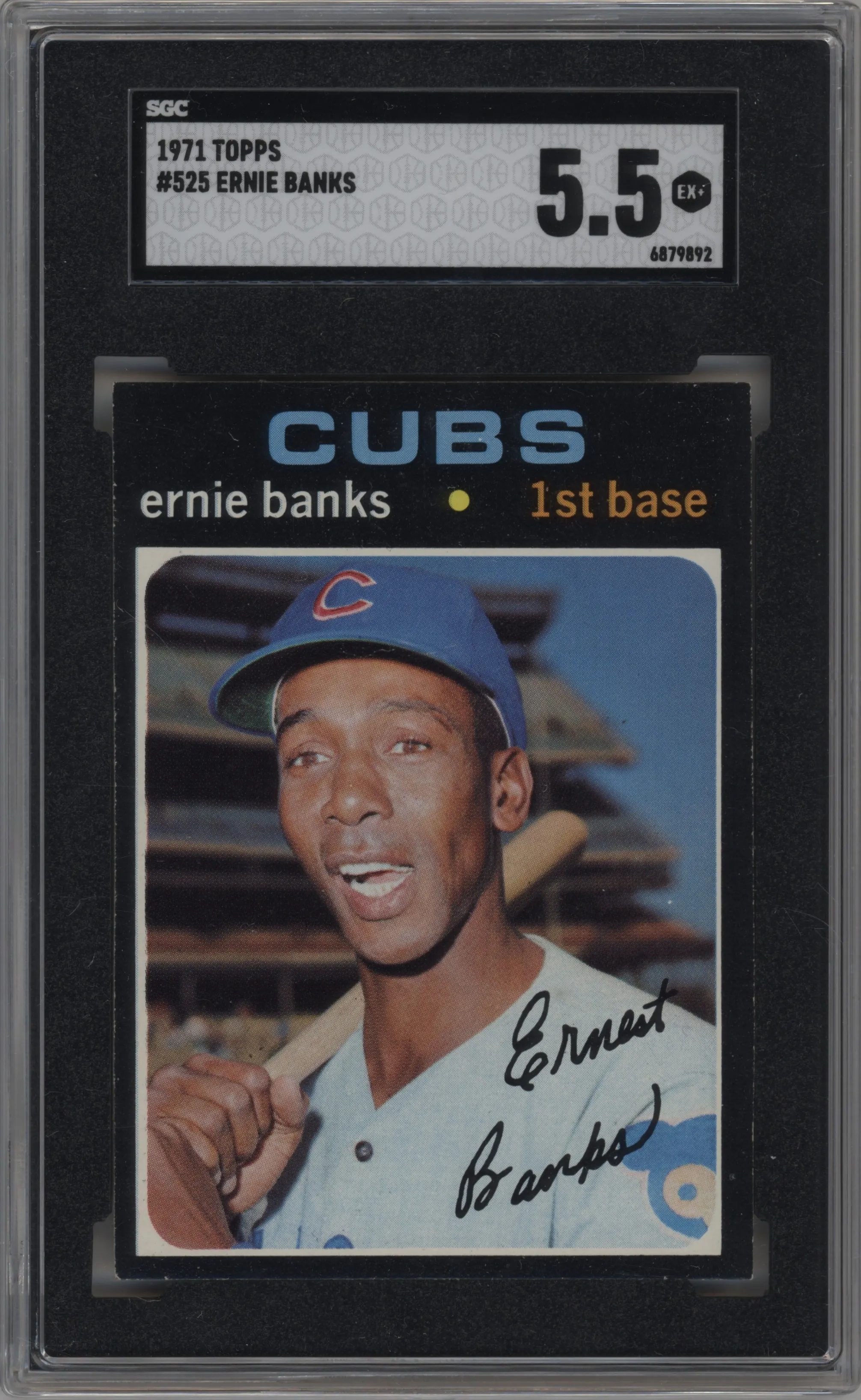 1971 Topps Ernie Banks SGC 5.5