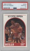 Scottie Pippen from the 1989-90 NBA Hoops  set graded by PSA and given an overall grade of 10.