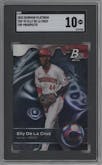 Elly De La Cruz from the 2023 Bowman Platinum set graded by SGC and given an overall grade of 10.