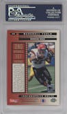 Marshall Faulk from the 1994 Collector's Choice set featuring a Silver parallel graded by PSA and given an overall grade of 10.