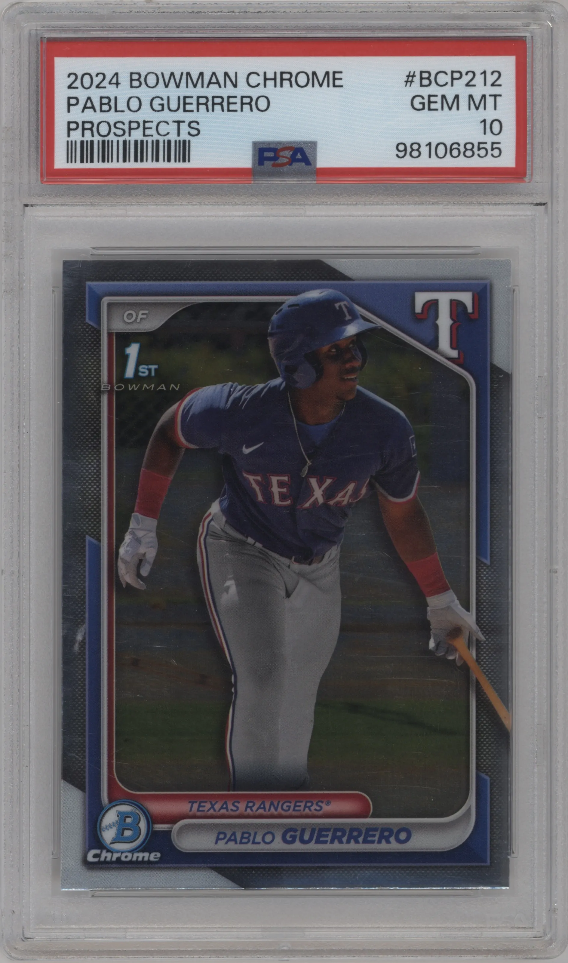 2024 Bowman Chrome Chr.Pros. Pablo Guerrero PSA 10