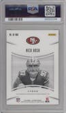 Nick Bosa from the 2019 Panini Illusions set graded by PSA and given an overall grade of 10.