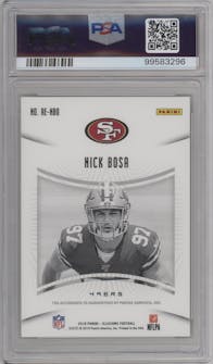Nick Bosa from the 2019 Panini Illusions set graded by PSA and given an overall grade of 10.