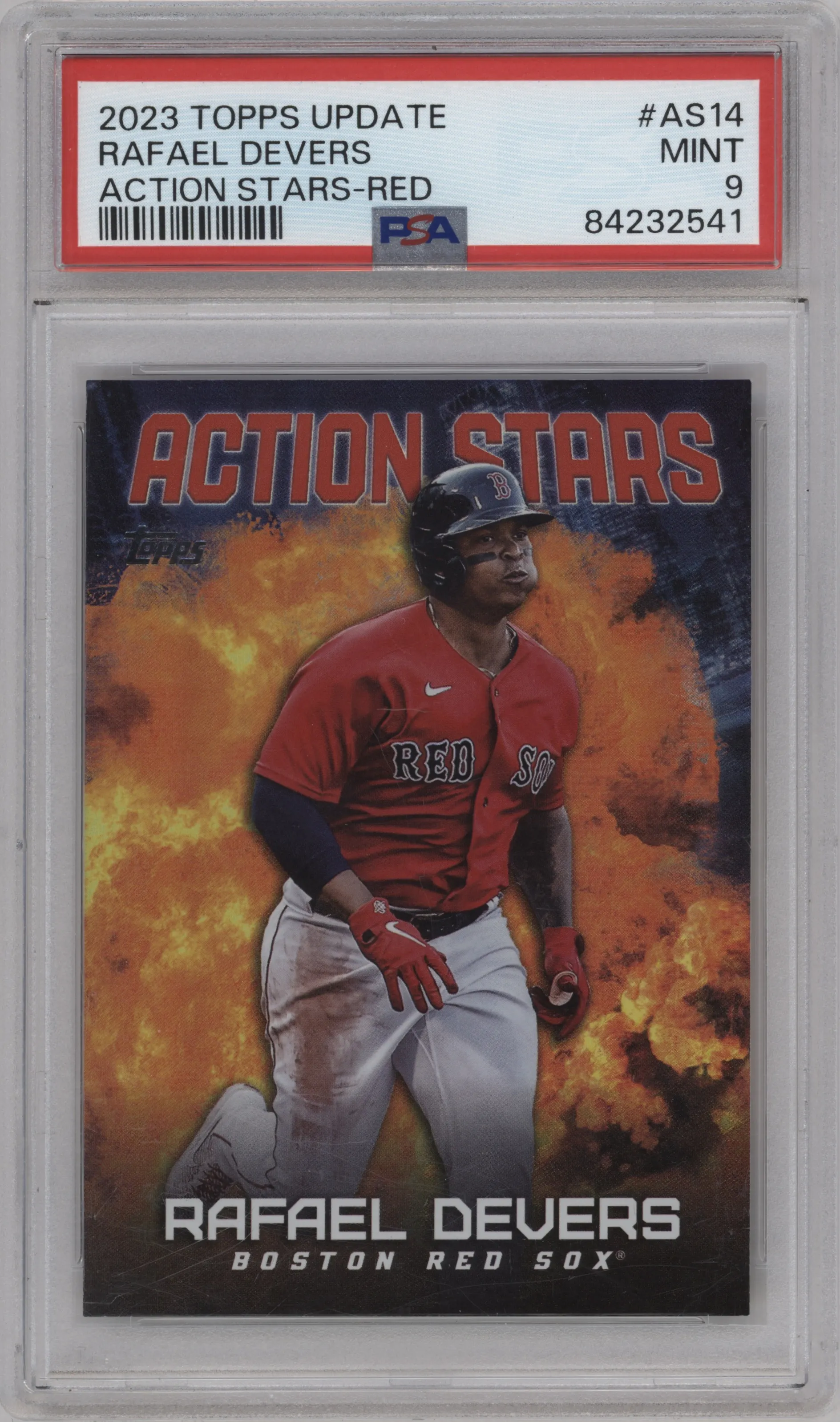 2023 Topps Update Action Stars Rafael Devers Red #AS-14 PSA 9