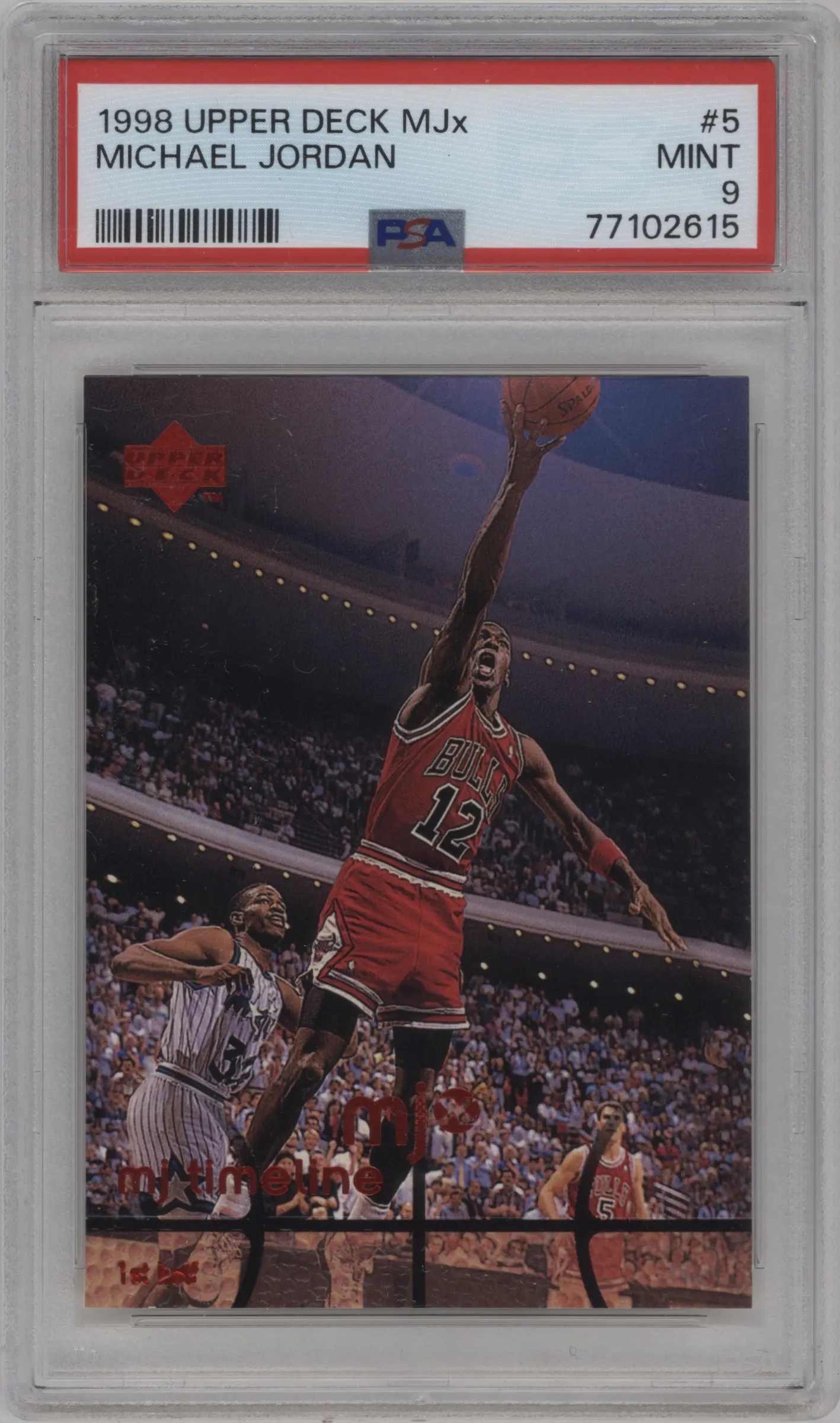 1998 Upper Deck MJx Michael Jordan #5 PSA 9