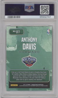 Anthony Davis from the 2017-18 Panini Cornerstones set graded by PSA and given an overall grade of 10.