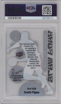 Scottie Pippen from the 1998-99 Skybox Premium set graded by PSA and given an overall grade of 10.