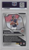 Caleb Williams from the 2024 Panini Prizm set graded by PSA and given an overall grade of 10.