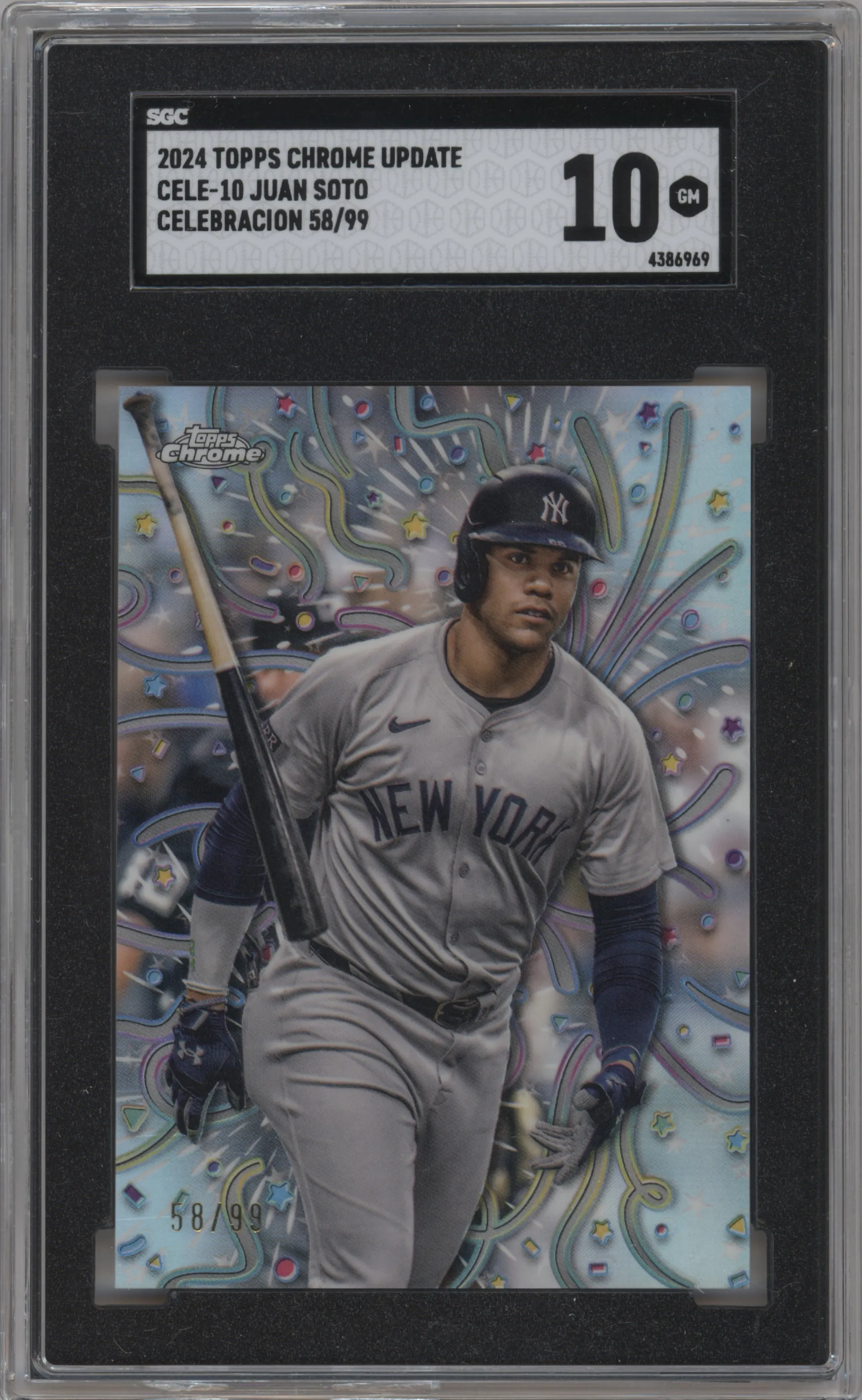 2024 Topps Chrome Update Celebracion Juan Soto SGC 10