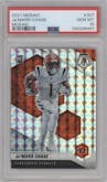 Ja'Marr Chase from the 2021 Panini Mosaic set featuring a Mosaic parallel graded by PSA and given an overall grade of 10.