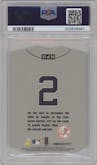 Derek Jeter from the 1997 Pinnacle set graded by PSA and given an overall grade of 9.