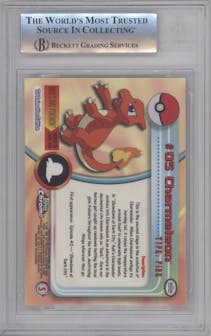 Charmeleon from the 2000 Topps Chrome set graded by Beckett and given an overall grade of 8.5.
