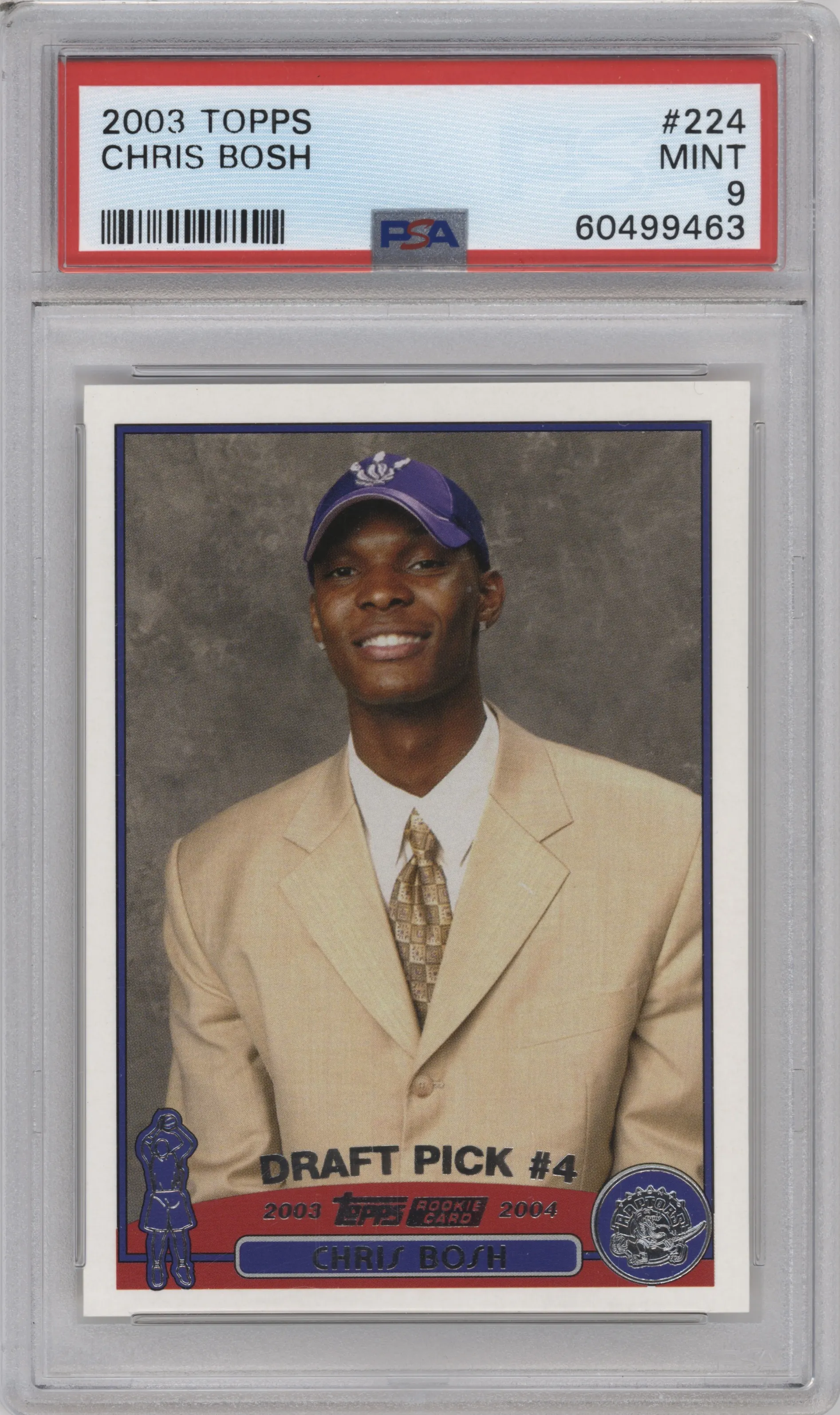 2003 Topps Chris Bosh PSA 9