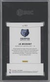 Ja Morant from the 2019 Panini Cyber Monday set featuring a Future Frames parallel graded by SGC and given an overall grade of 10.