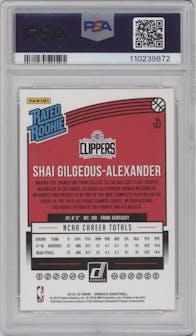 Shai Gilgeous-Alexander from the 2018-19 Panini Donruss  set graded by PSA and given an overall grade of 9.