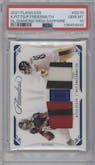 Kyle Pitts/Pat Freiermuth from the 2021 Panini Flawless set featuring a  Sapphire parallel graded by PSA and given an overall grade of 10.