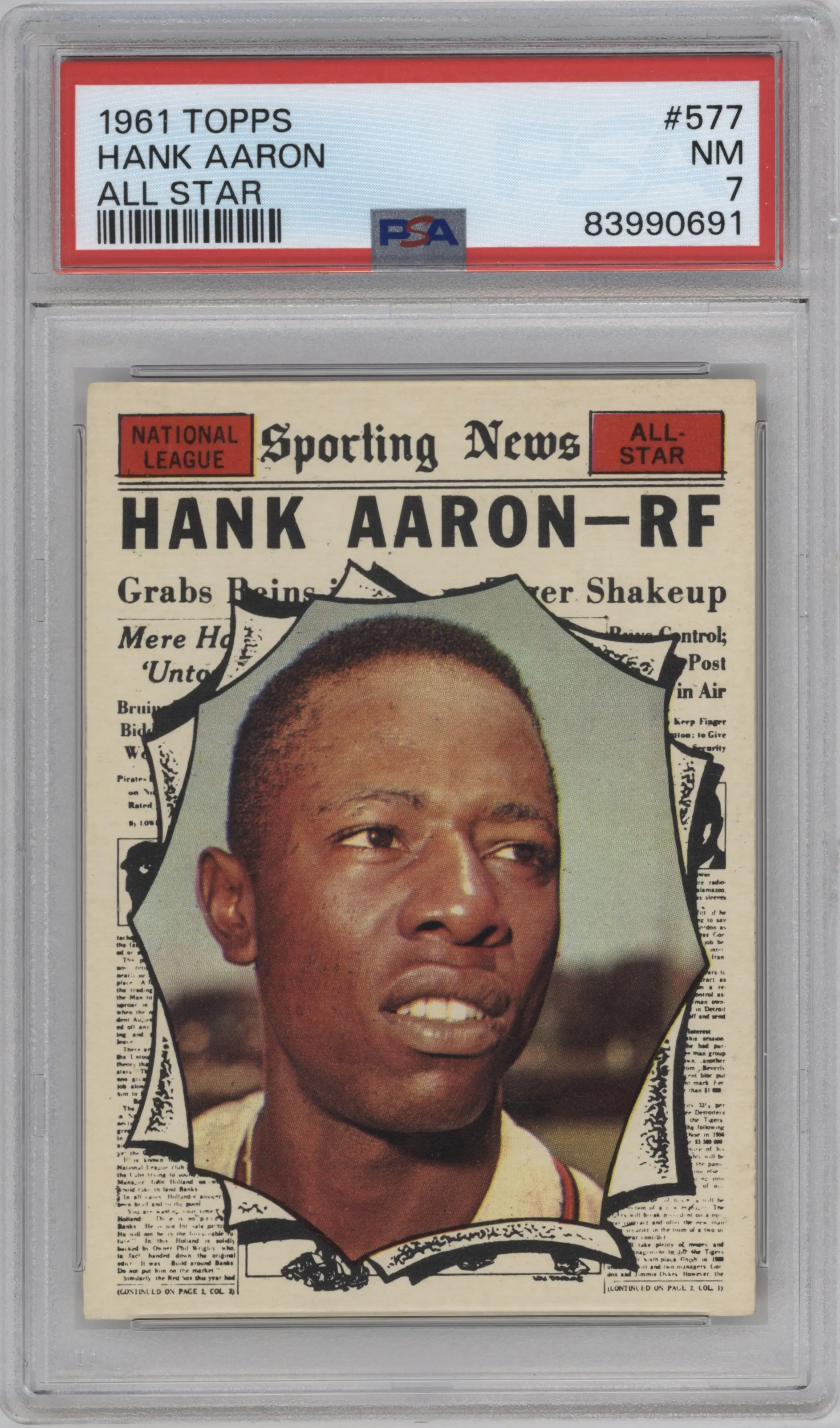 1961 Topps Hank Aaron #577 PSA 7