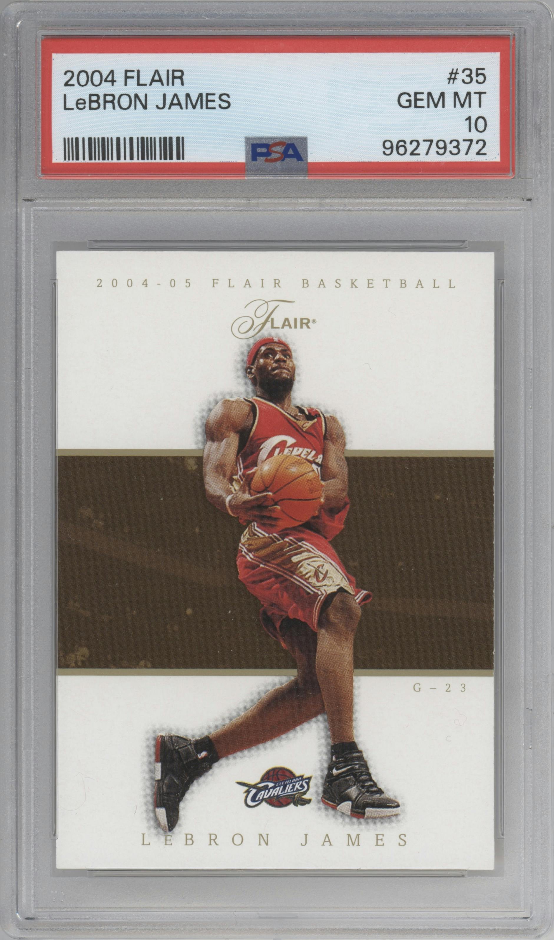 Outlet Lebron James Flair second year card CSG gem mint