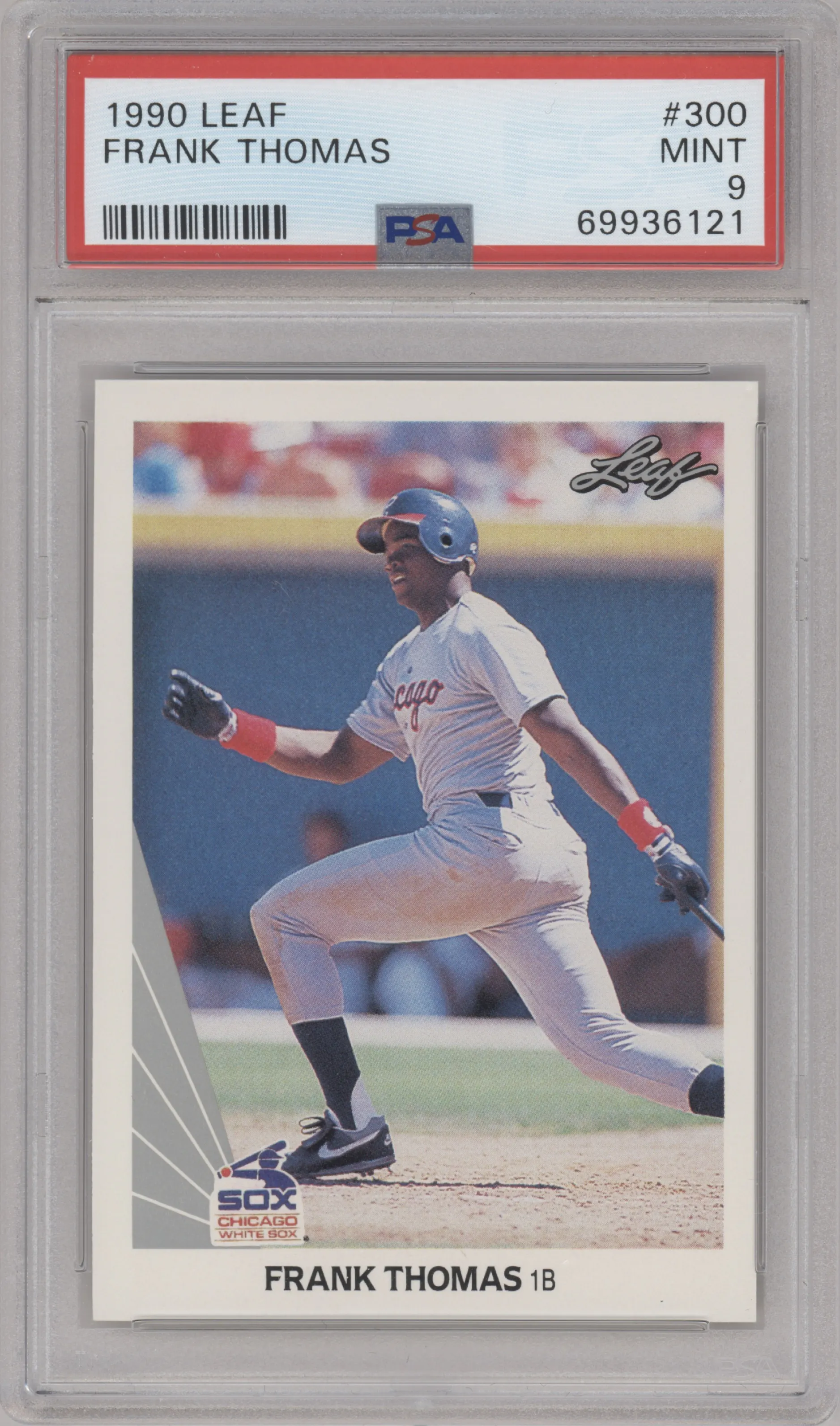 1990 Leaf Frank Thomas PSA 9