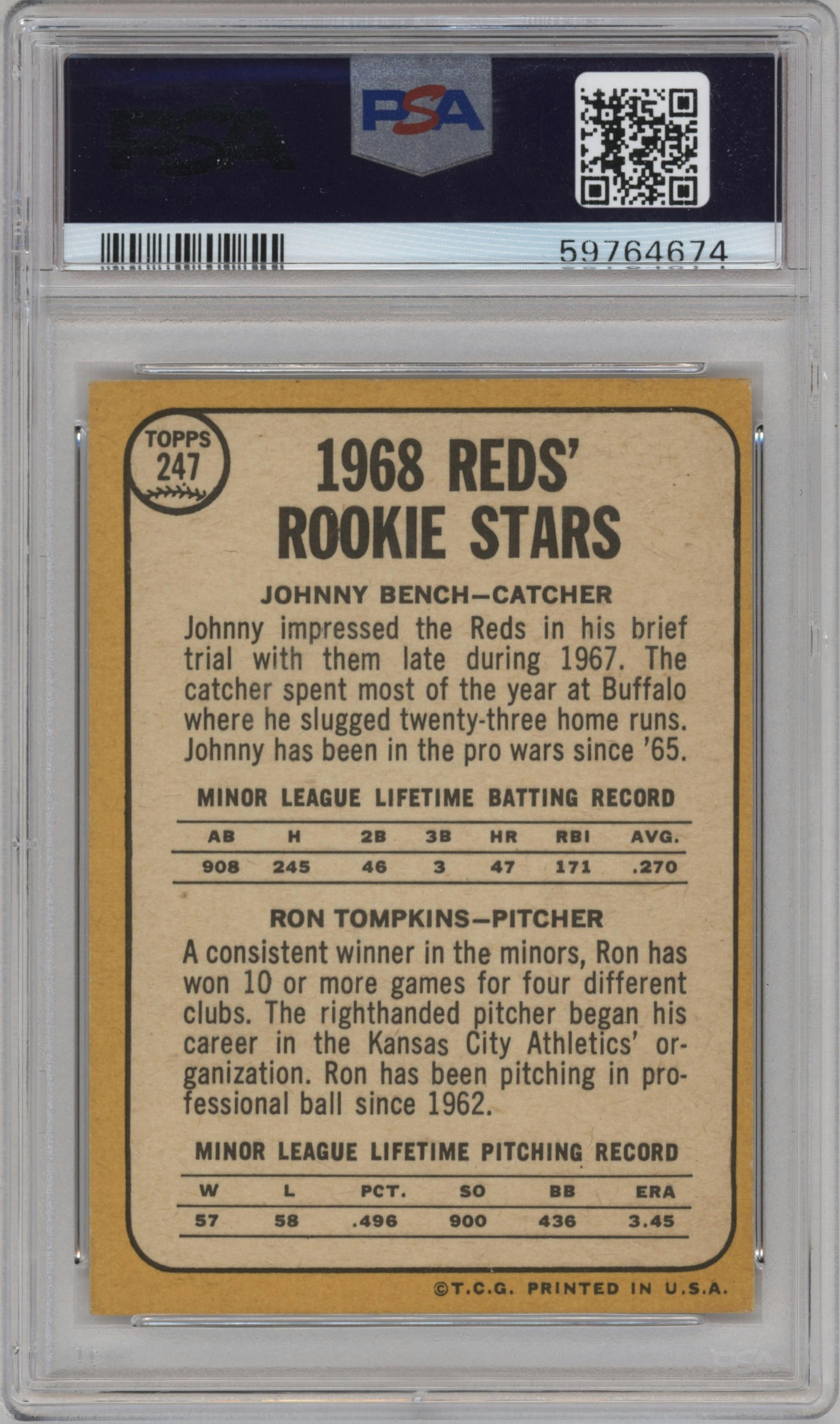 Johnny Bench/Ron Tompkins