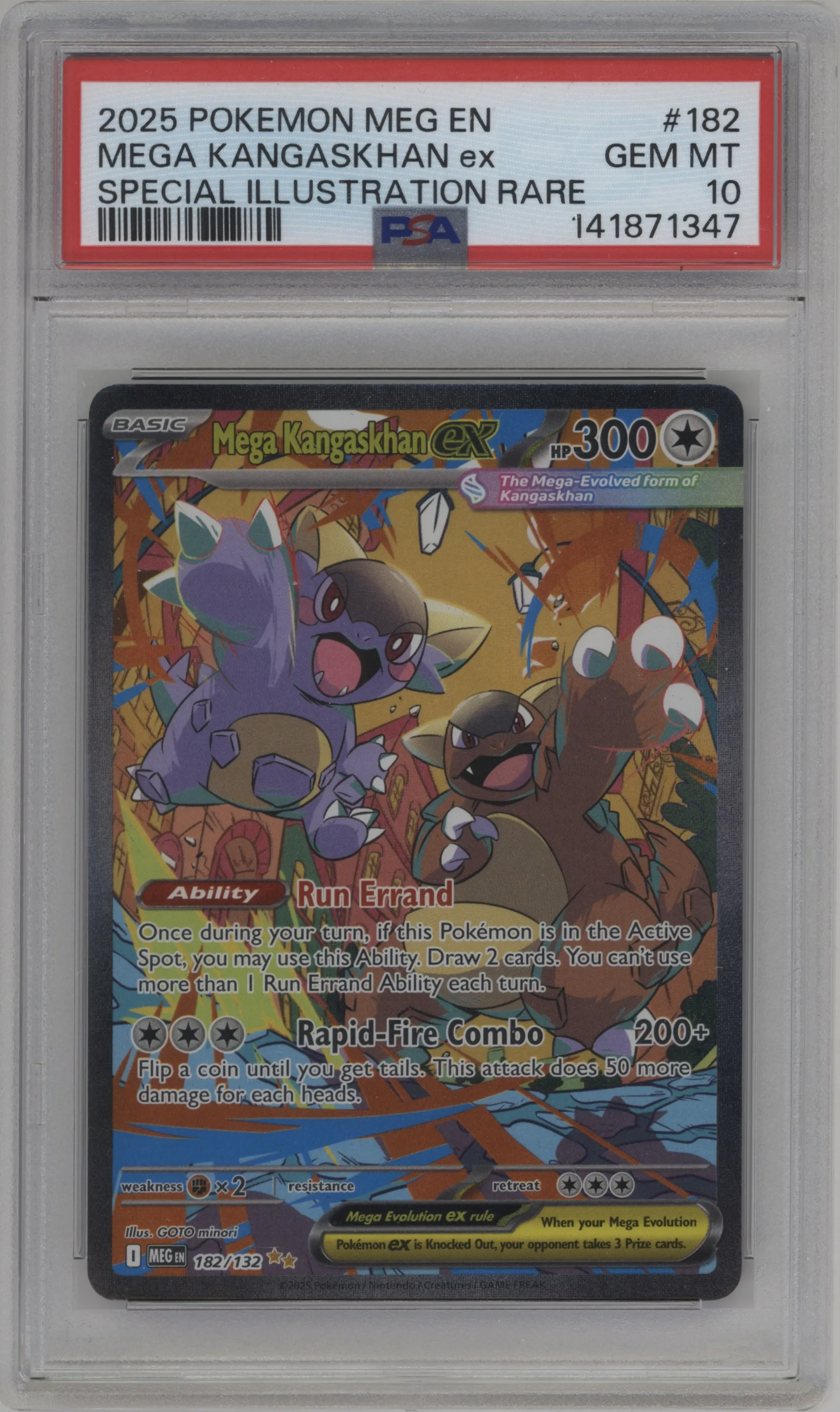 2025 Pokemon Mega Evolution Mega Kangaskhan ex PSA 10