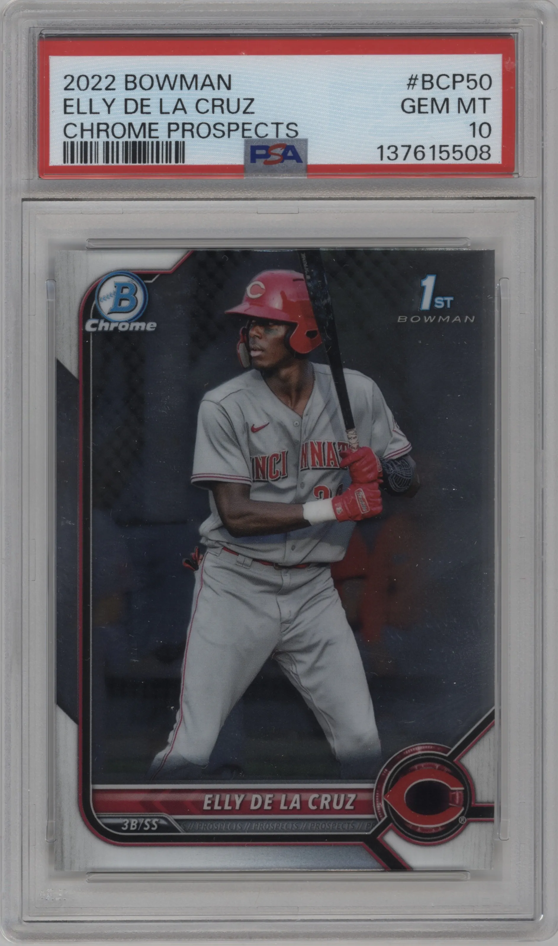 2022 Bowman Chr.Pros. Elly De La Cruz PSA 10