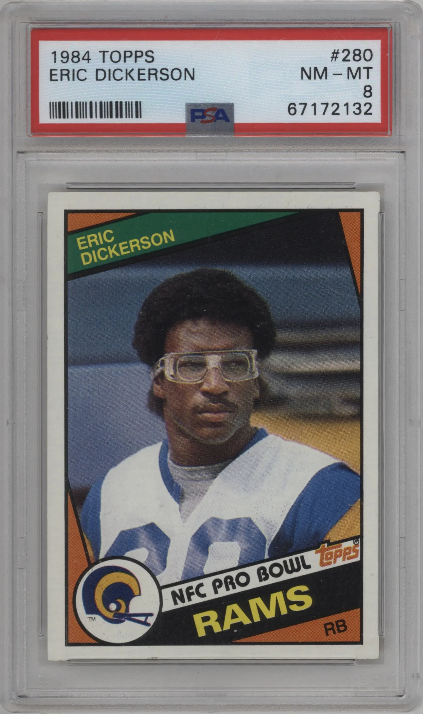 1984 Topps Eric Dickerson #280 PSA 8
