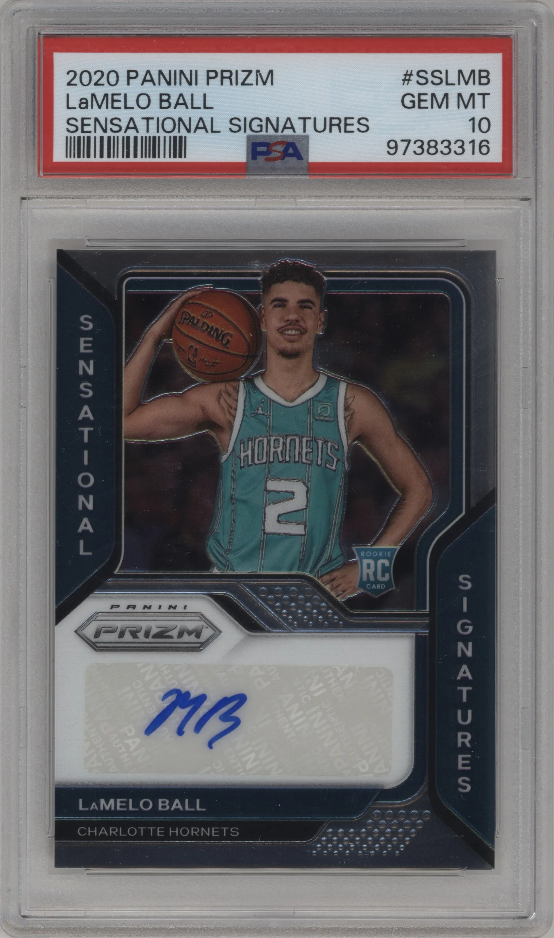 2020 Panini Prizm Sensational Sig. LaMelo Ball #SS-LMB PSA 10