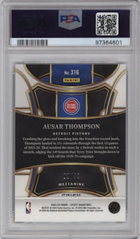 Ausar Thompson from the 2023-24 Panini Select  set featuring a Blue Tectonic parallel graded by PSA and given an overall grade of 10.