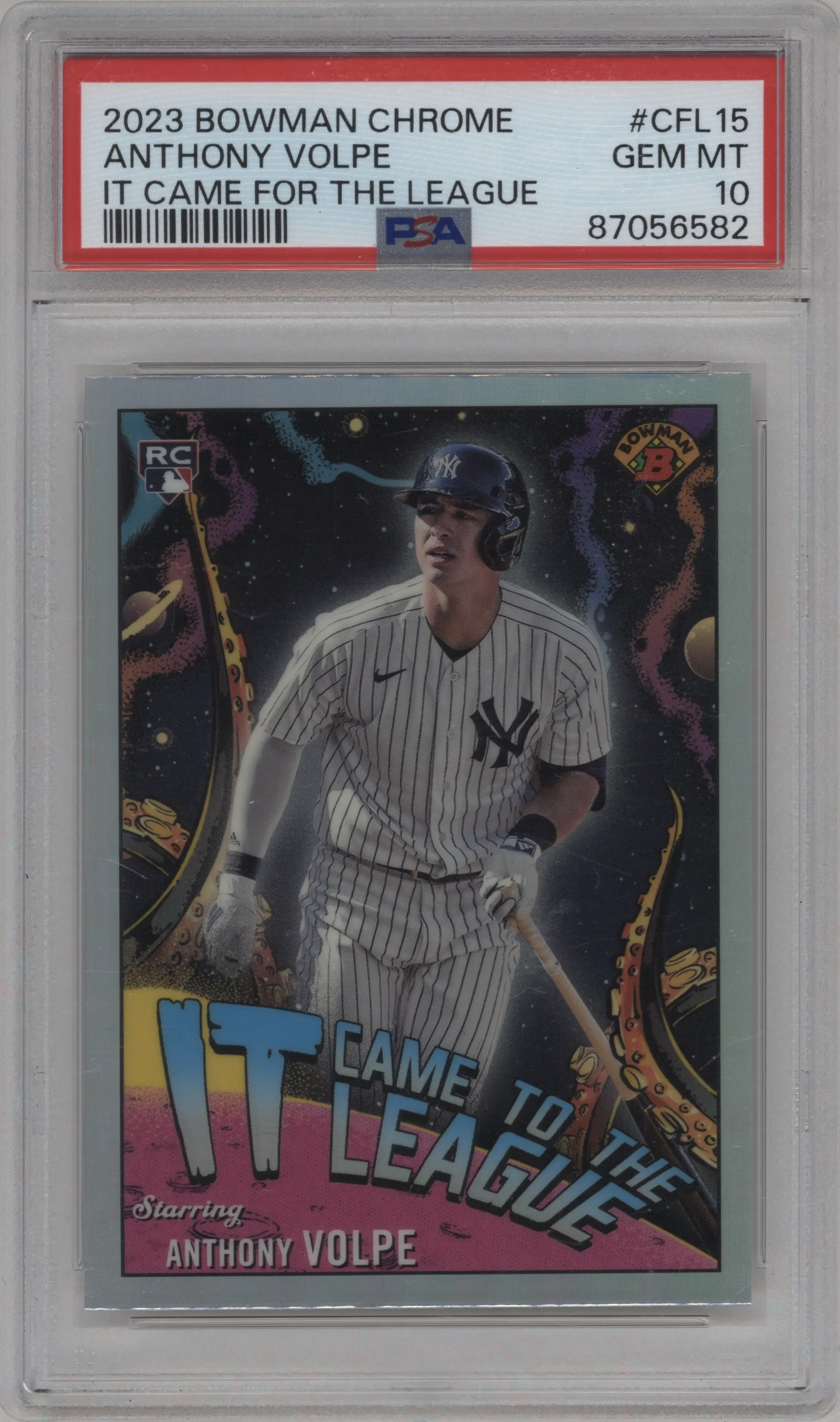 2023 Bowman Chrome It Came to the League Anthony Volpe PSA 10