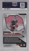 Michael Penix Jr. from the 2024 Panini Prizm set featuring a Disco parallel graded by PSA and given an overall grade of 9.