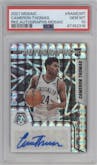 Cameron Thomas from the 2021-22 Panini Mosaic  set graded by PSA and given an overall grade of 10.