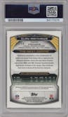 Clay Matthews from the 2014 Bowman Chrome set featuring a Gold parallel graded by PSA and given an overall grade of 9.