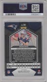 Drake Maye from the 2024 Panini Mosaic set featuring a Mosaic parallel graded by PSA and given an overall grade of 9.
