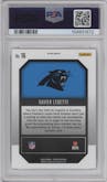Xavier Legette from the 2024 Panini Prizm set featuring a Green Prizm parallel graded by PSA and given an overall grade of 10.
