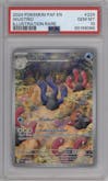 Wugtrio from the 2024 Pokemon SV set graded by PSA and given an overall grade of 10.