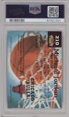Michael Jordan from the 1992-93 Topps Stadium Club set graded by PSA and given an overall grade of 9.