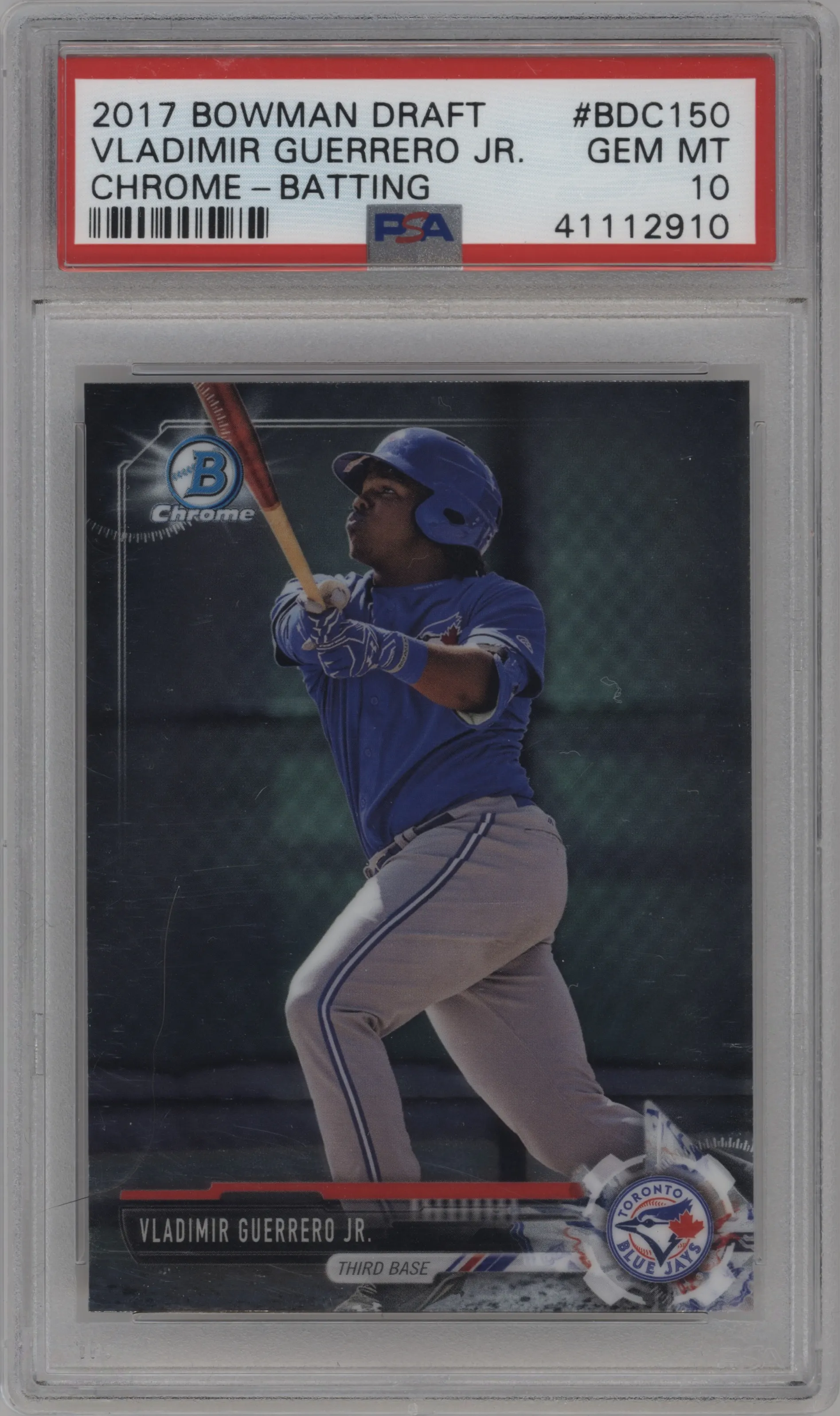 2017 Bowman Draft Chrome Vladimir Guerrero Jr. #BDC-150 PSA 10