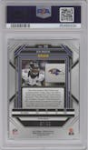 Ed Reed from the 2022 Panini Prizm set featuring a Blue Ice parallel graded by PSA and given an overall grade of 9.