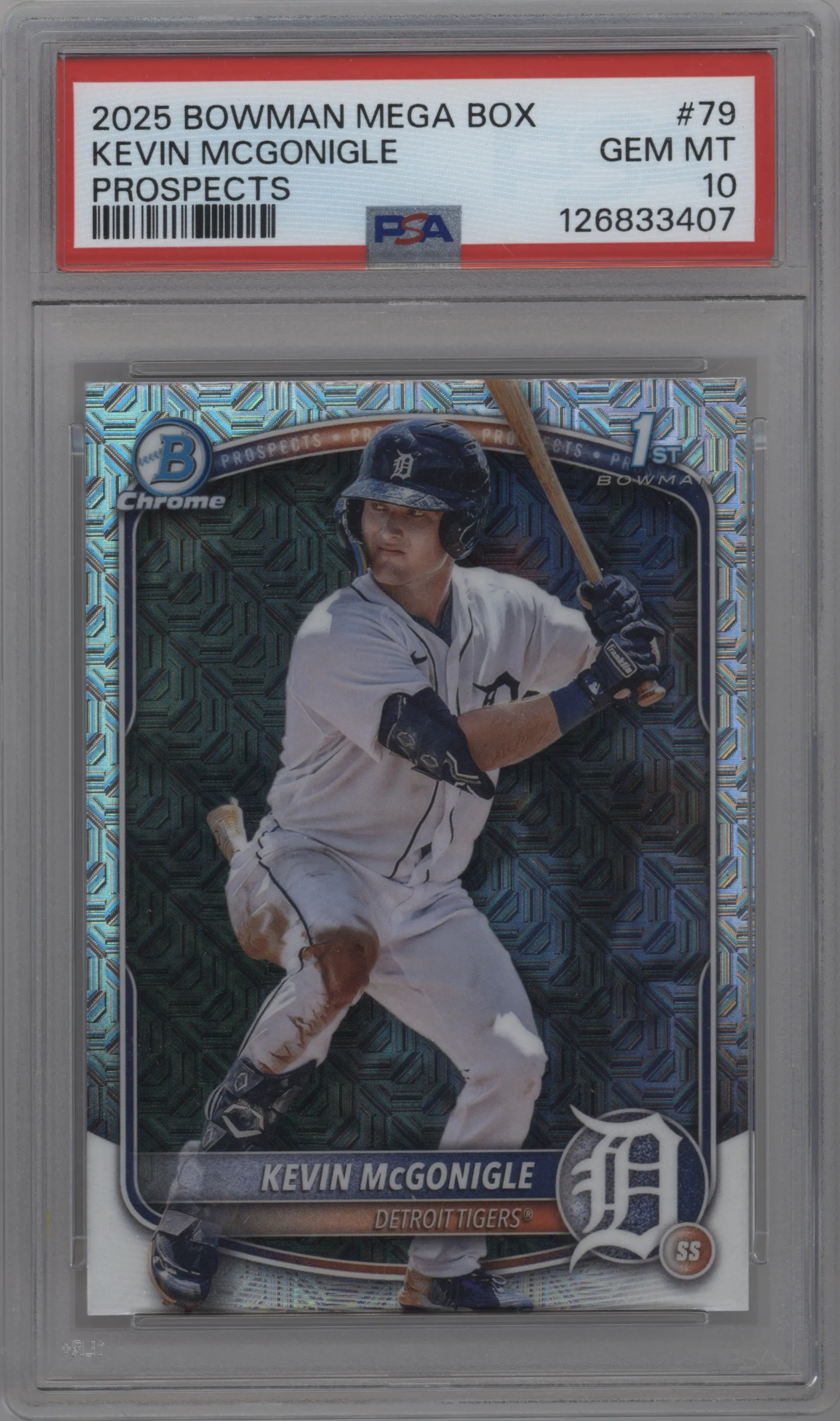 2025 Bowman Mega Box Chr.Pros. Kevin McGonigle PSA 10