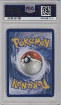 Charizard/Braixen GX from the 2019 Pokemon S&M  set graded by PSA and given an overall grade of 9.