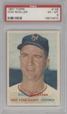 Don Mueller from the 1957 Topps set graded by PSA and given an overall grade of 6.
