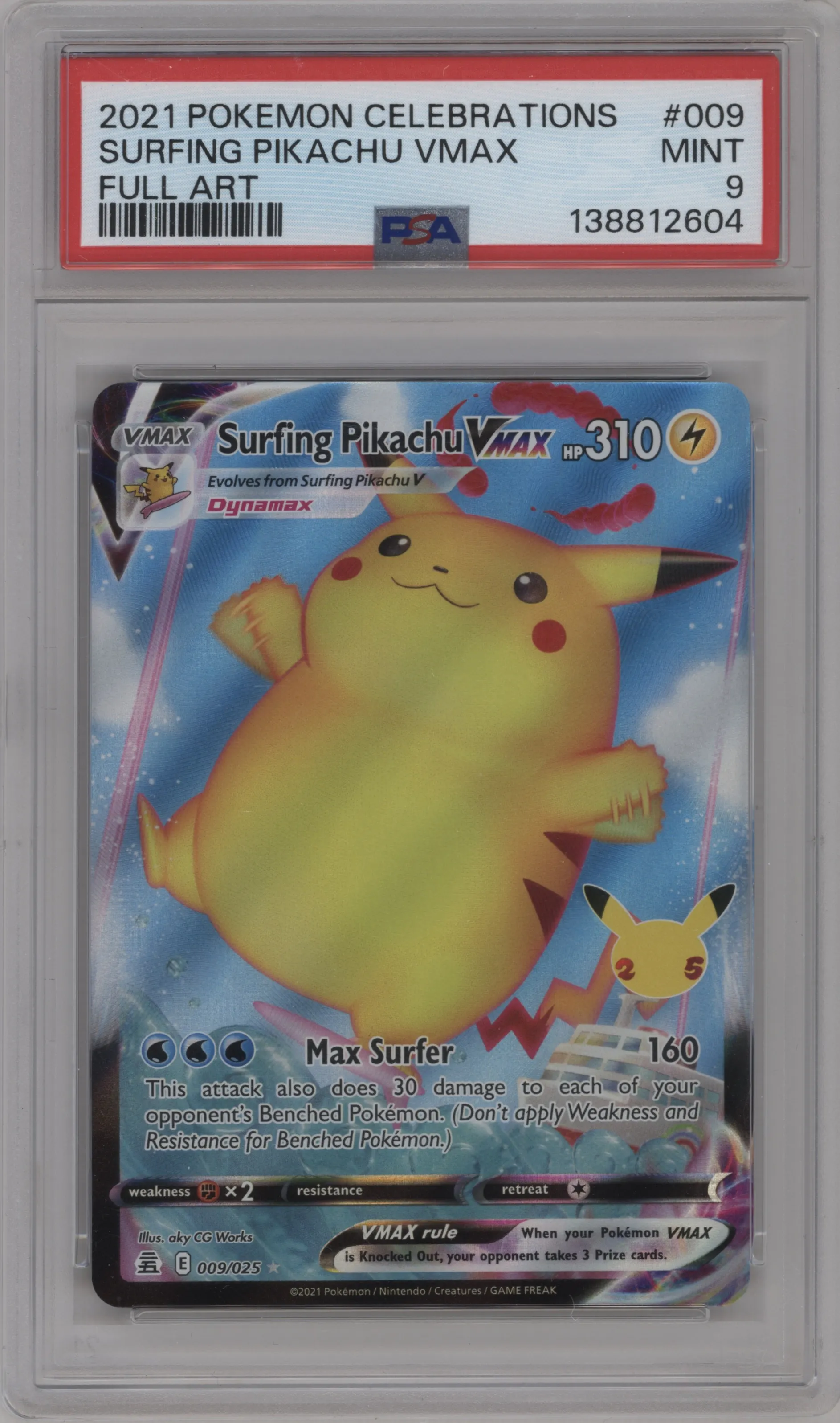 Surfing Pikachu VMAX