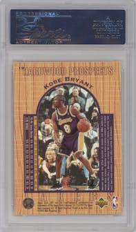 Kobe Bryant from the 1996-97 Upper Deck UD3 set graded by PSA and given an overall grade of 10.