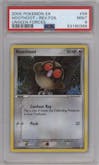 Hoothoot from the 2005 Pokemon EX set graded by PSA and given an overall grade of 9.