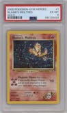 Blaine's Moltres from the 2000 Pokemon GH set graded by PSA and given an overall grade of 6.