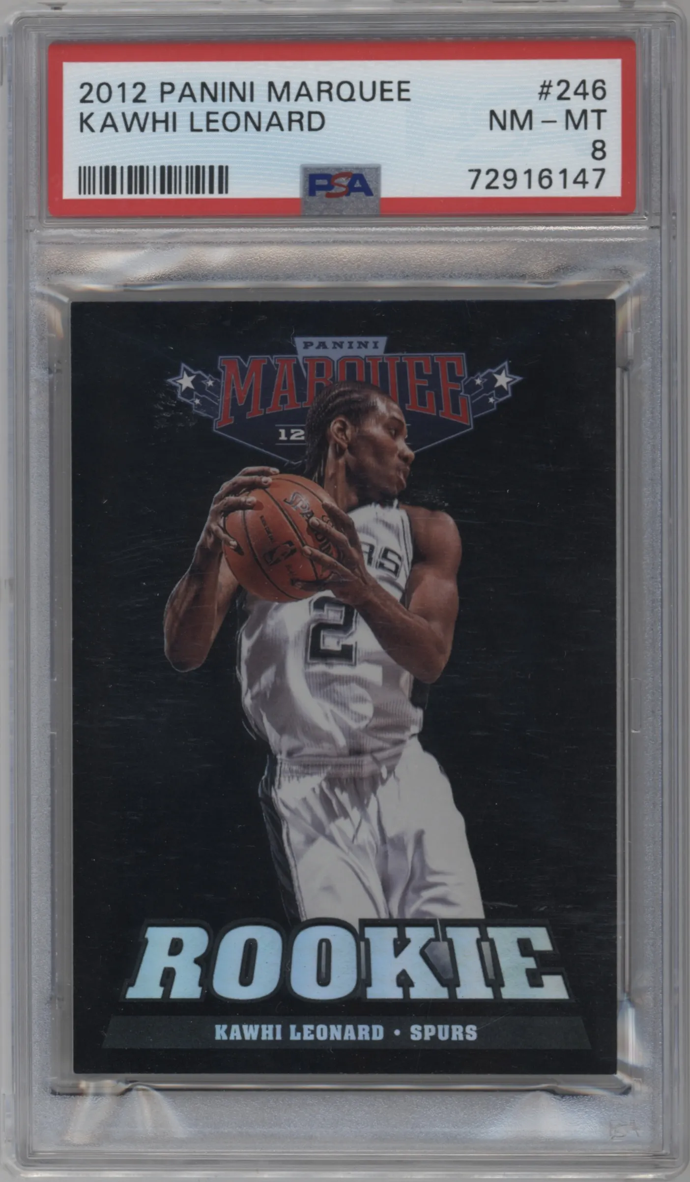 2012 Panini Marquee Holoboard Kawhi Leonard PSA 8