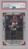 Joe Burrow from the 2020 Panini Donruss Optic set graded by PSA and given an overall grade of 10.