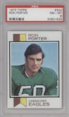 Ron Porter from the 1973 Topps set graded by PSA and given an overall grade of 8.